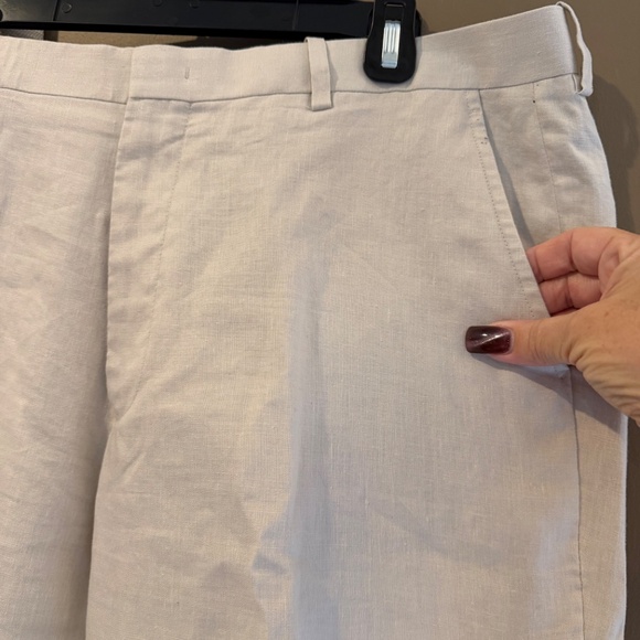 Inc International Concepts Men's Cream Linen Blend Pants, Size 34x32 - Picture 4 of 10